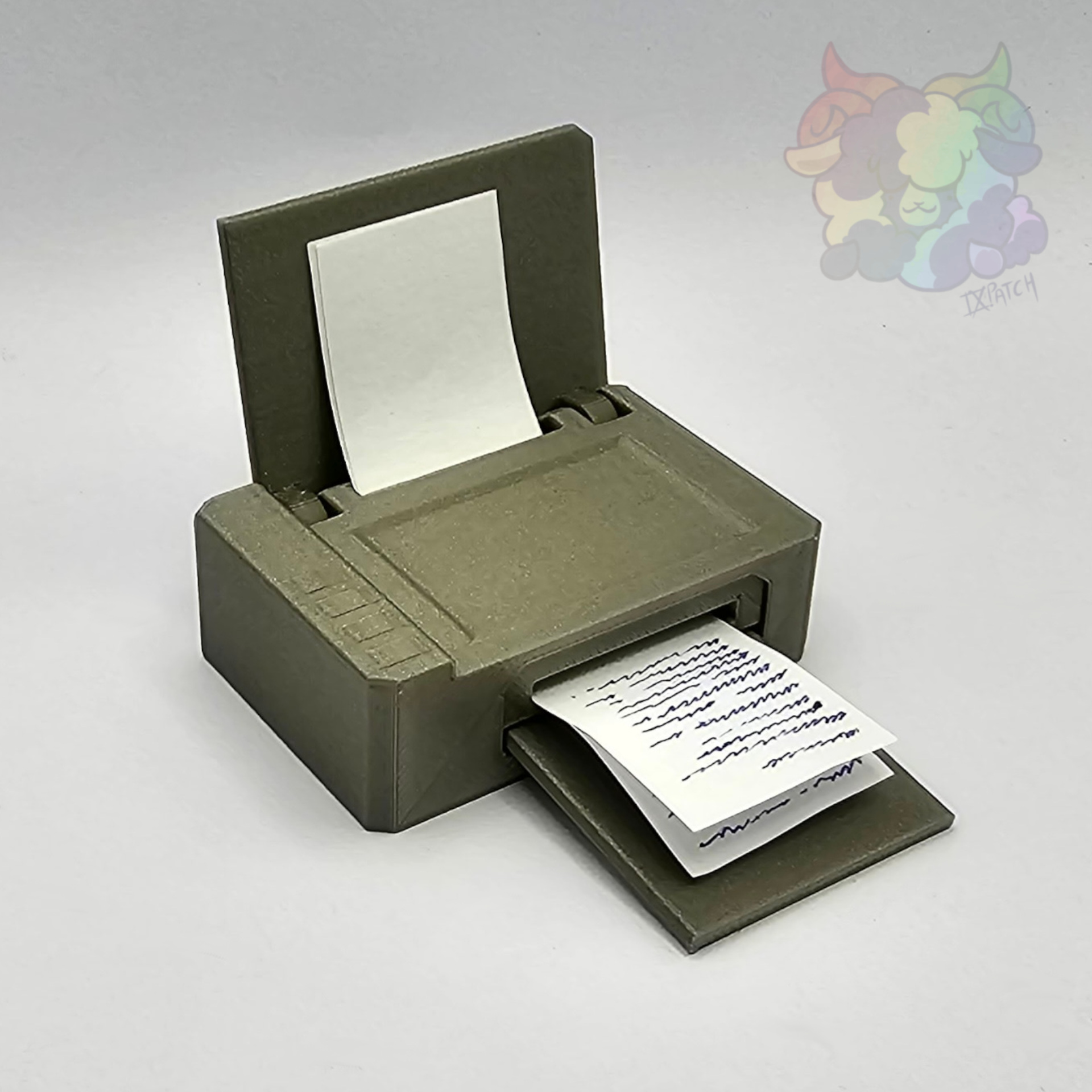 Tiny Printer with Extendable Paper Tray (printinplace) by IXPatch