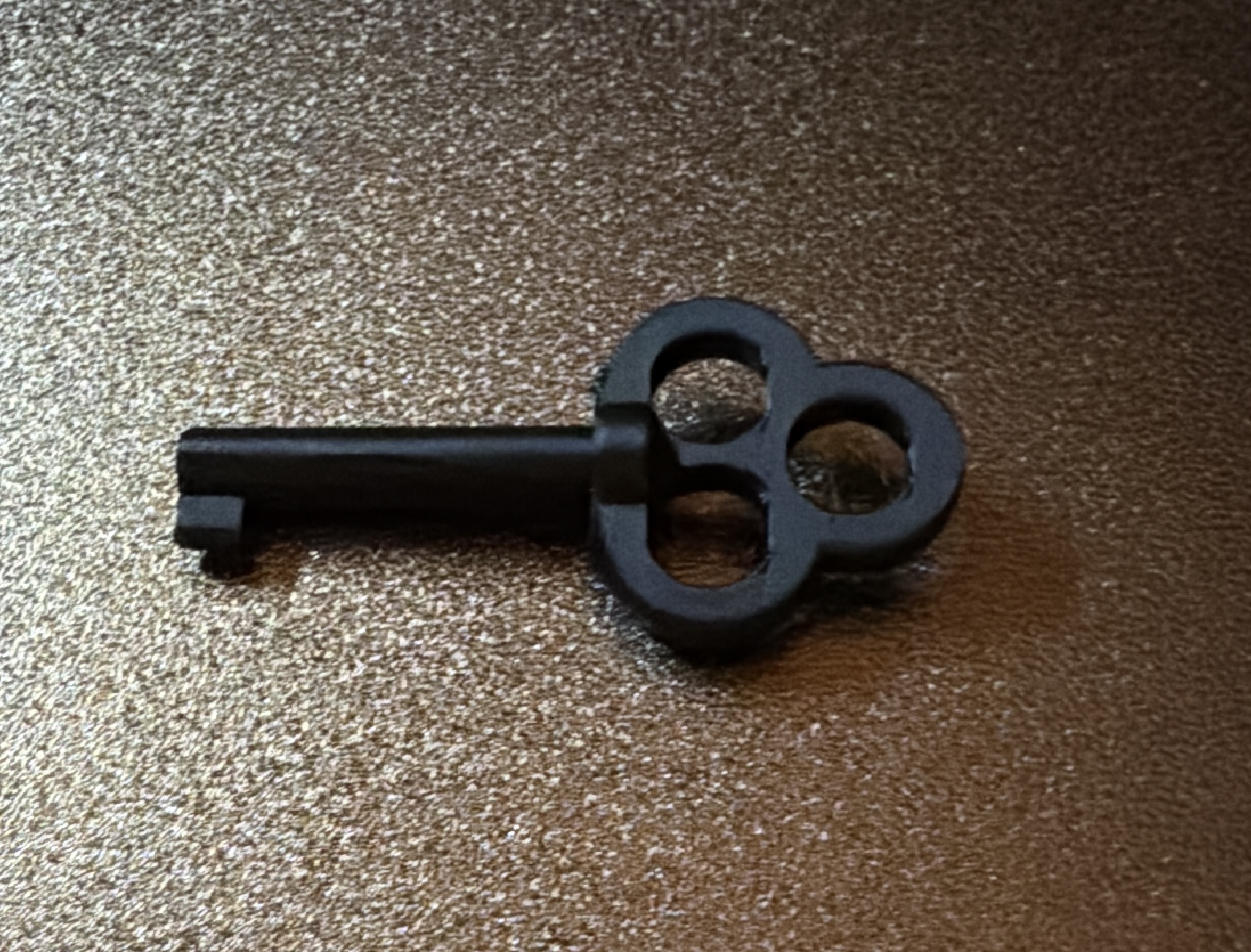Parameterizable Old Style Barrel Key with Trefoil Bow