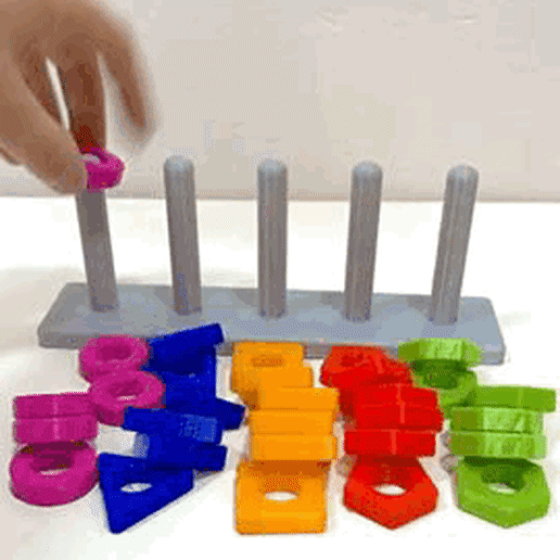 Didactic stacking game for toddlers