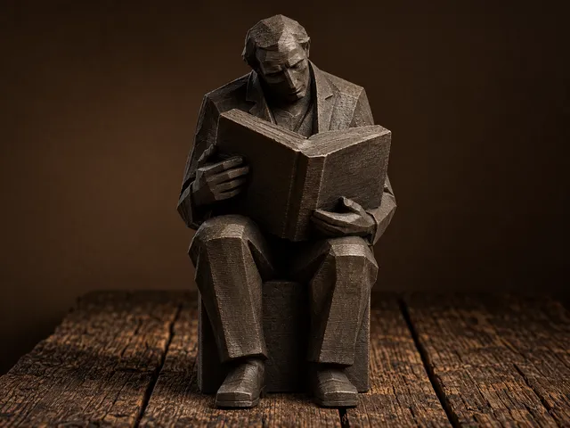 Mann Mit Buch