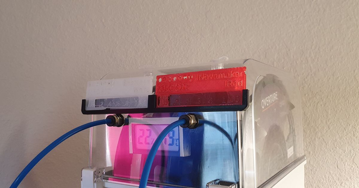 Filament Swatch Holder For Dry Box by Nekothechamp, Download free STL model