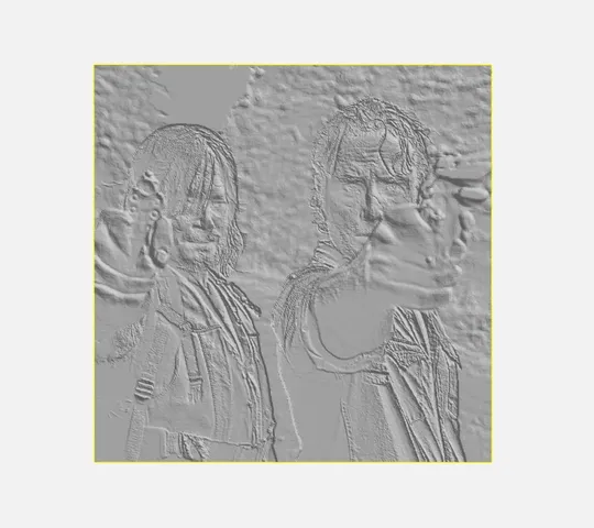 Daryl Dixon & Rick Grimes Lithophane