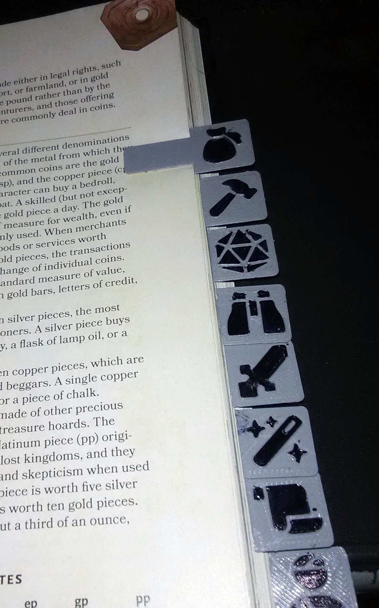 Player's Handbook Bookmarks