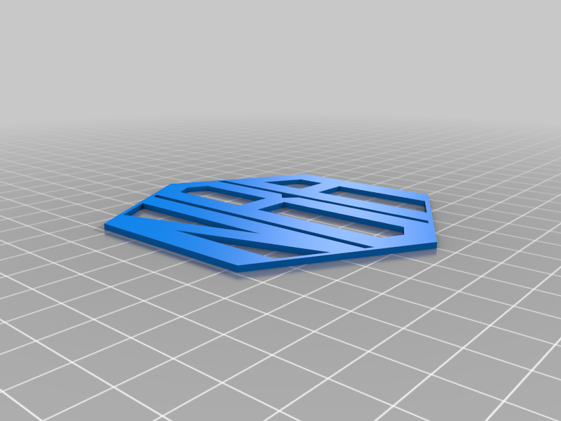 Miniatura 2 do modelo 3D Customizable Hexagon Monogram Coasters