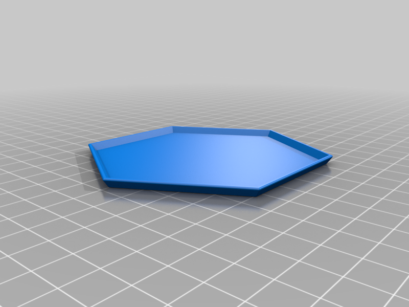 Miniatura 5 do modelo 3D Customizable Hexagon Monogram Coasters