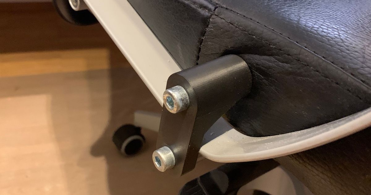 Ikea Markus Armrest lowering bracket by Flatbed0233 Download free STL