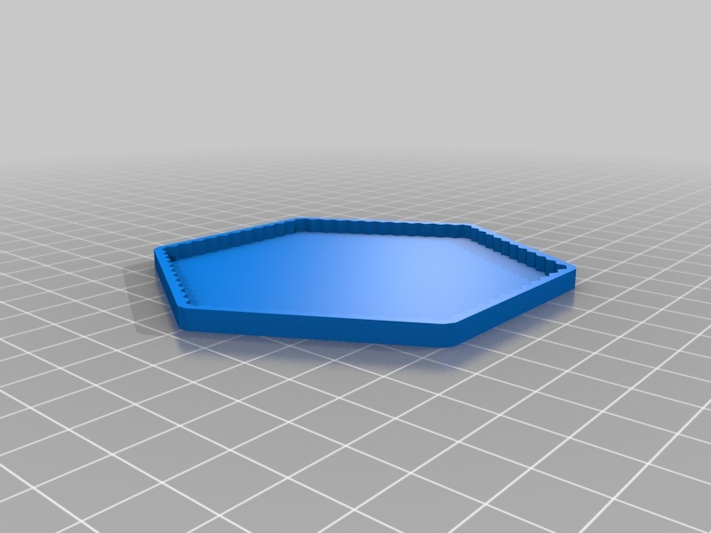 Miniatura 3 do modelo 3D Honeycomb Patterned Hexagon Coaster