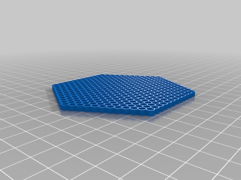 Miniatura 4 do modelo 3D Honeycomb Patterned Hexagon Coaster
