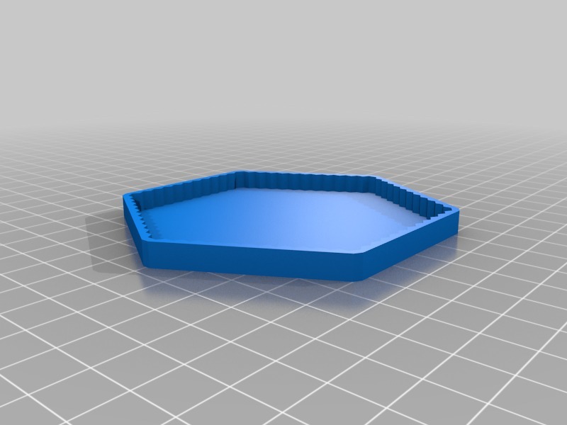 Miniatura 5 do modelo 3D Honeycomb Patterned Hexagon Coaster