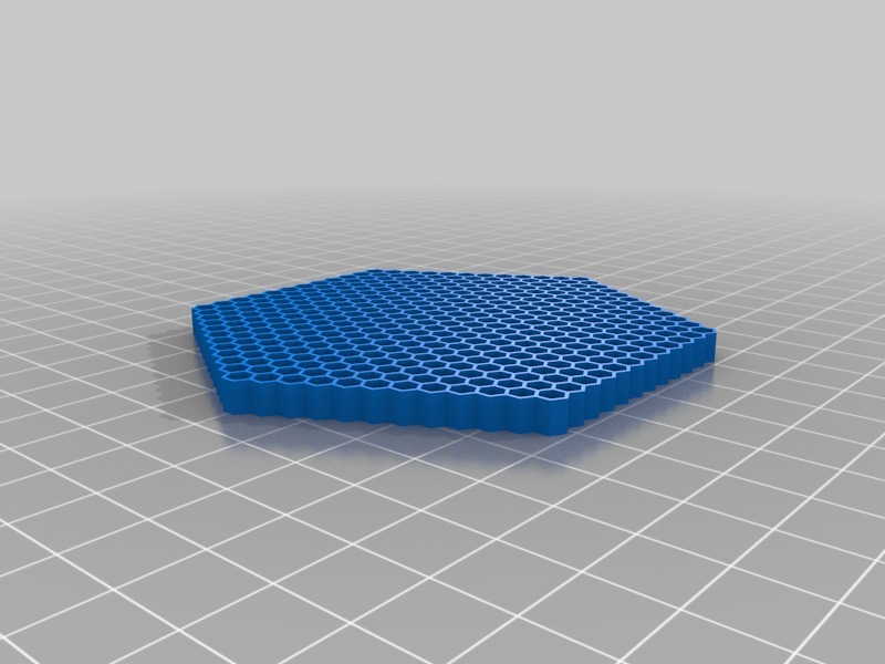 Miniatura 6 do modelo 3D Honeycomb Patterned Hexagon Coaster