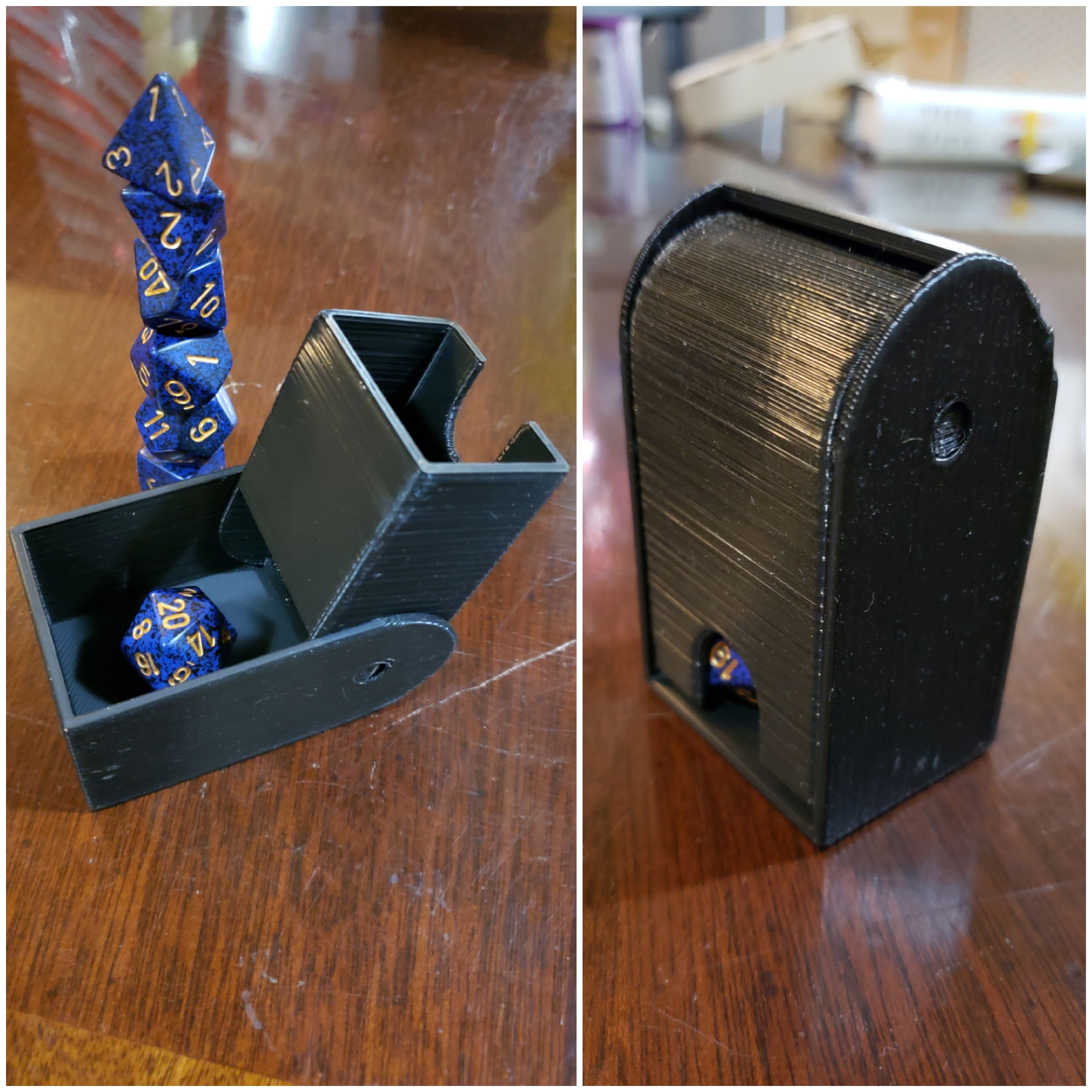Compact D&D Dice Tower and Case