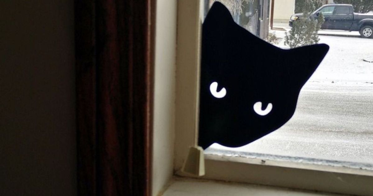 Peeking Cat by Lyl3 | Download free STL model | Printables.com