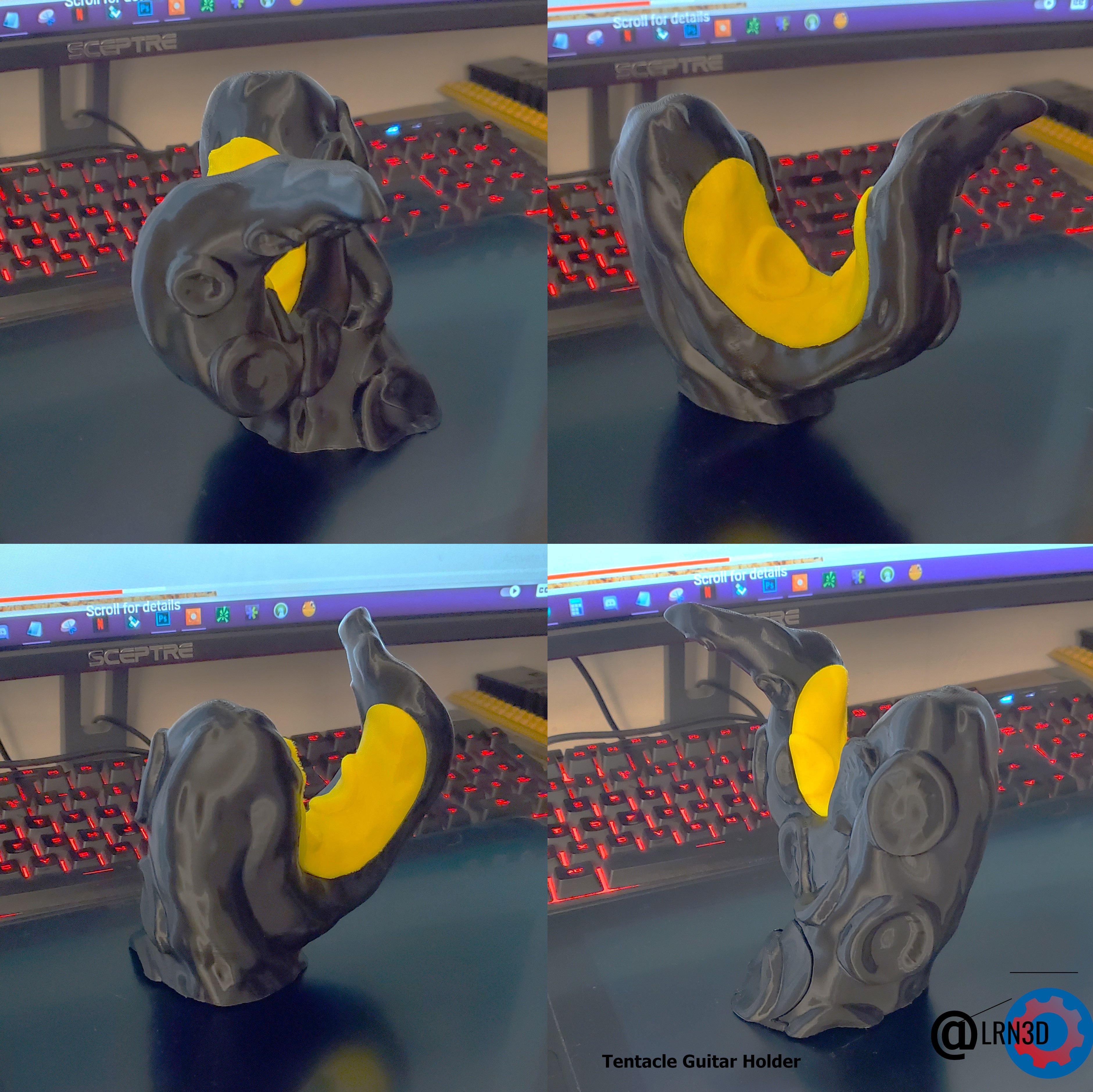 Tentacle guitar holder