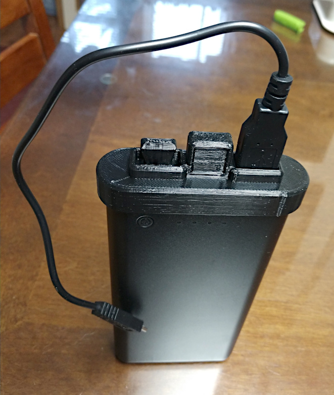 Cover and USB Plug for Power Bank External Battery Pack by retired_guru
