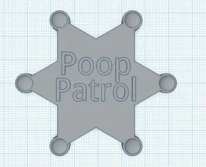 Poop Patrol Badge