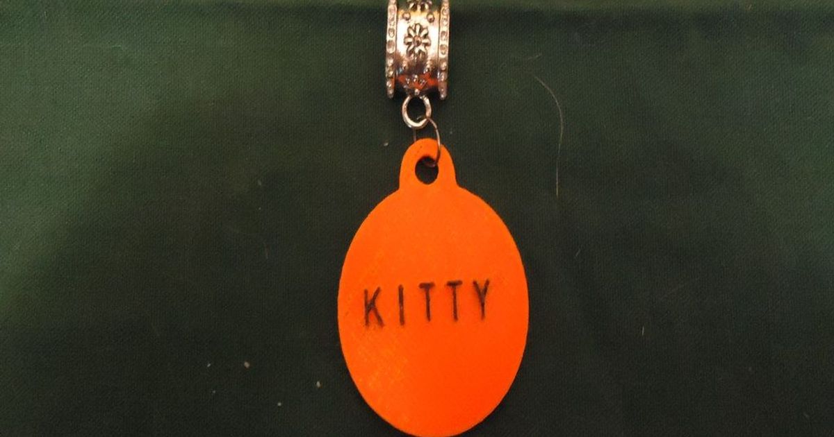 Halloween Cat Costume Tag by StringGoddess Download free STL model