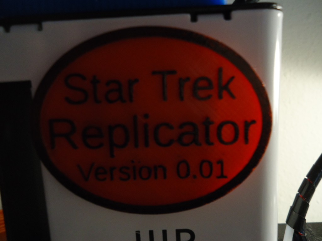 Star Trek Replicator Plaque