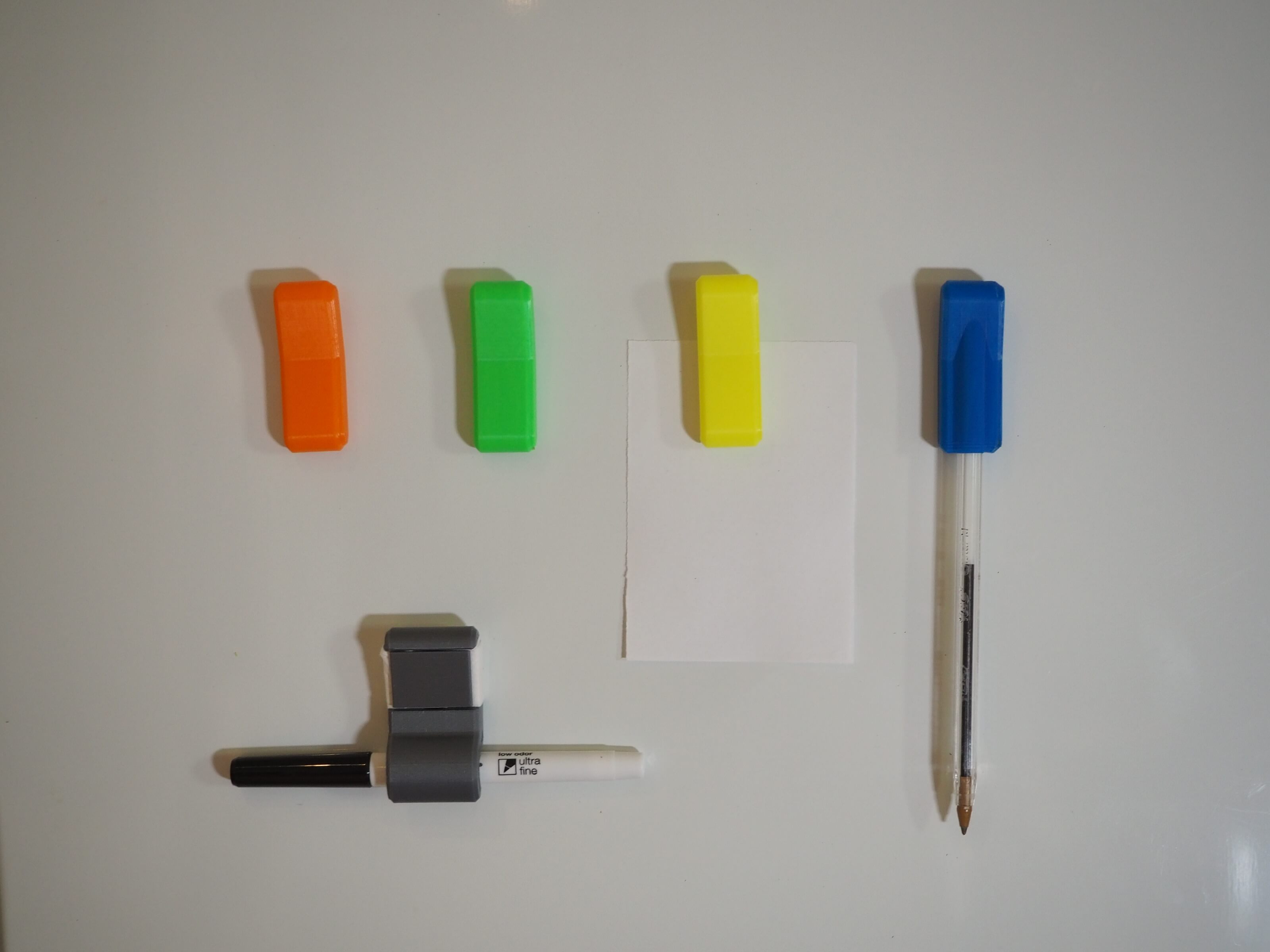 Slide/Press Marker Holder with Eraser for Mini Whiteboards