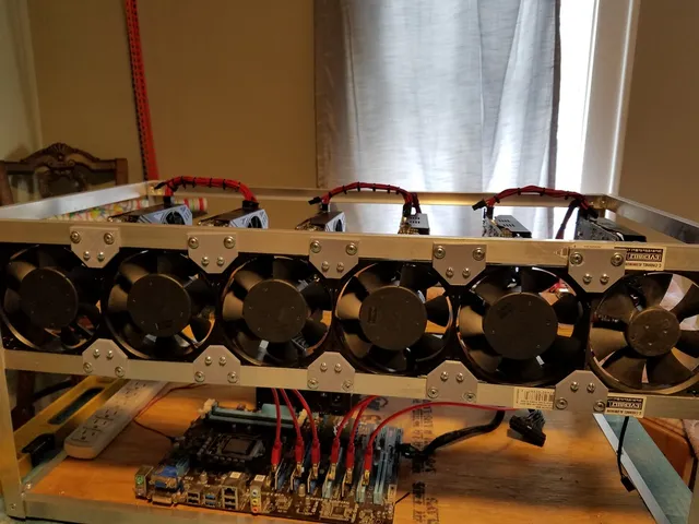 Mining Rig 120mm fan joiner bracket