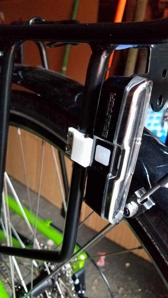 Slotted Bike Rack light bracket by geekdomo Download free STL model