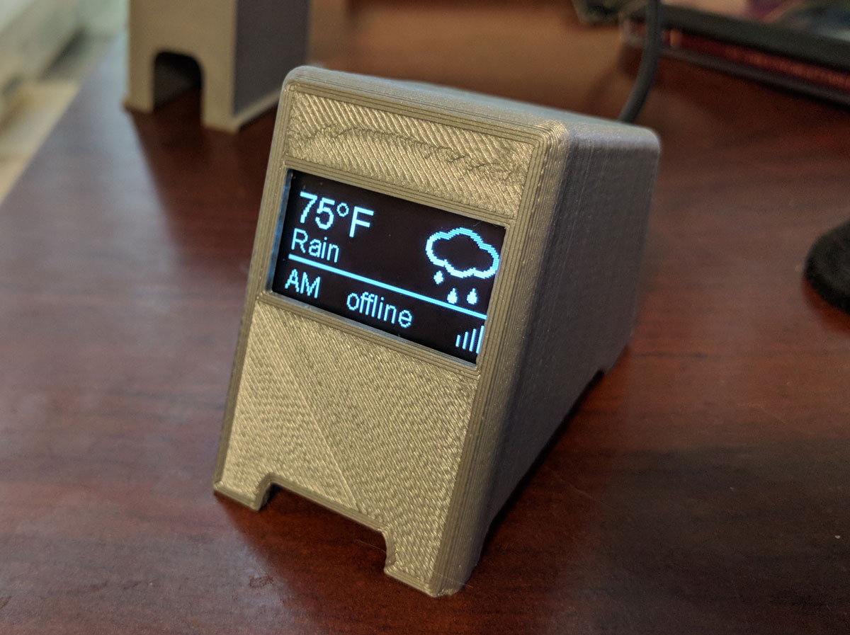 3D Printer Monitor for OctoPrint Wemos 1.3 Display