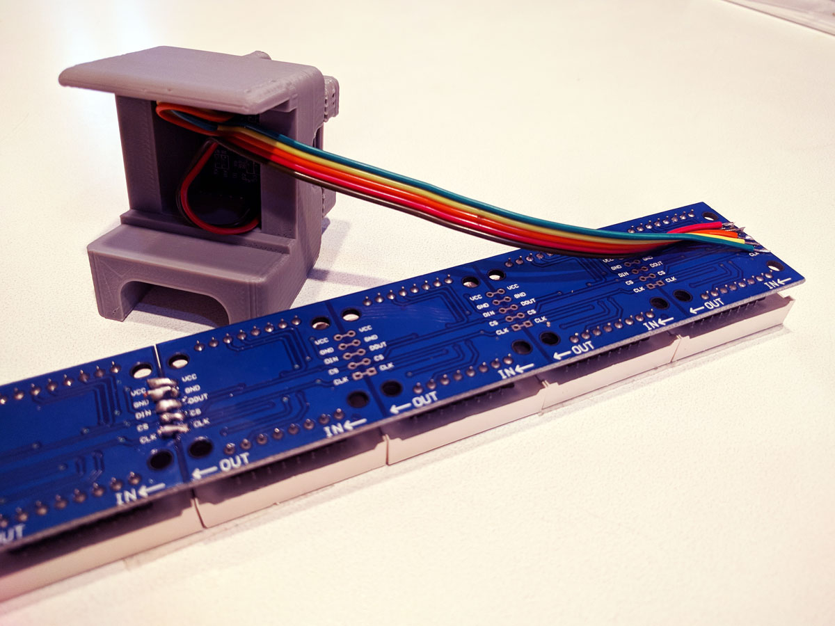 ESP8266 Double Wide Marquee Scroller News Weather Clock by Qrome ...