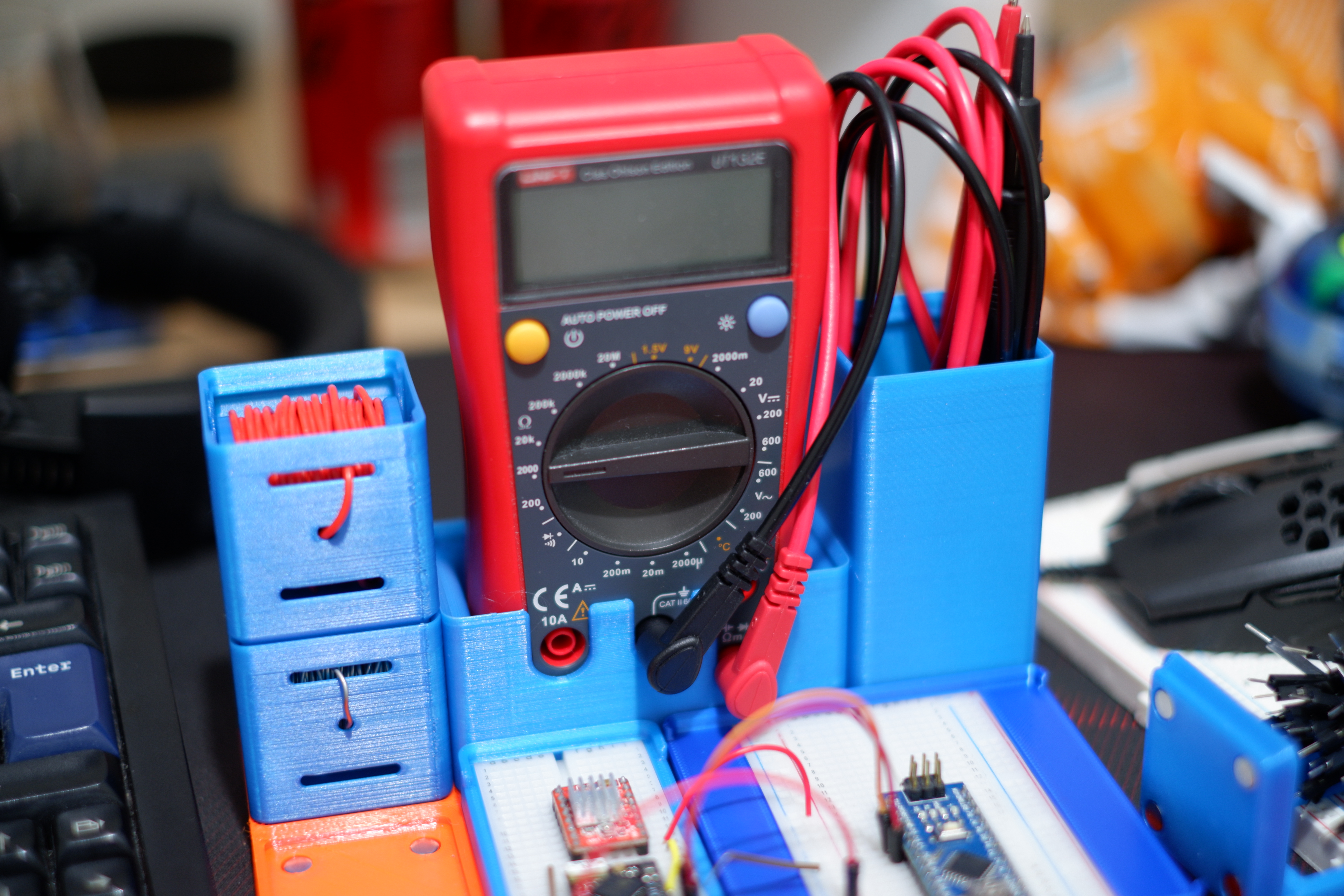 Gridfinity multimeter holder