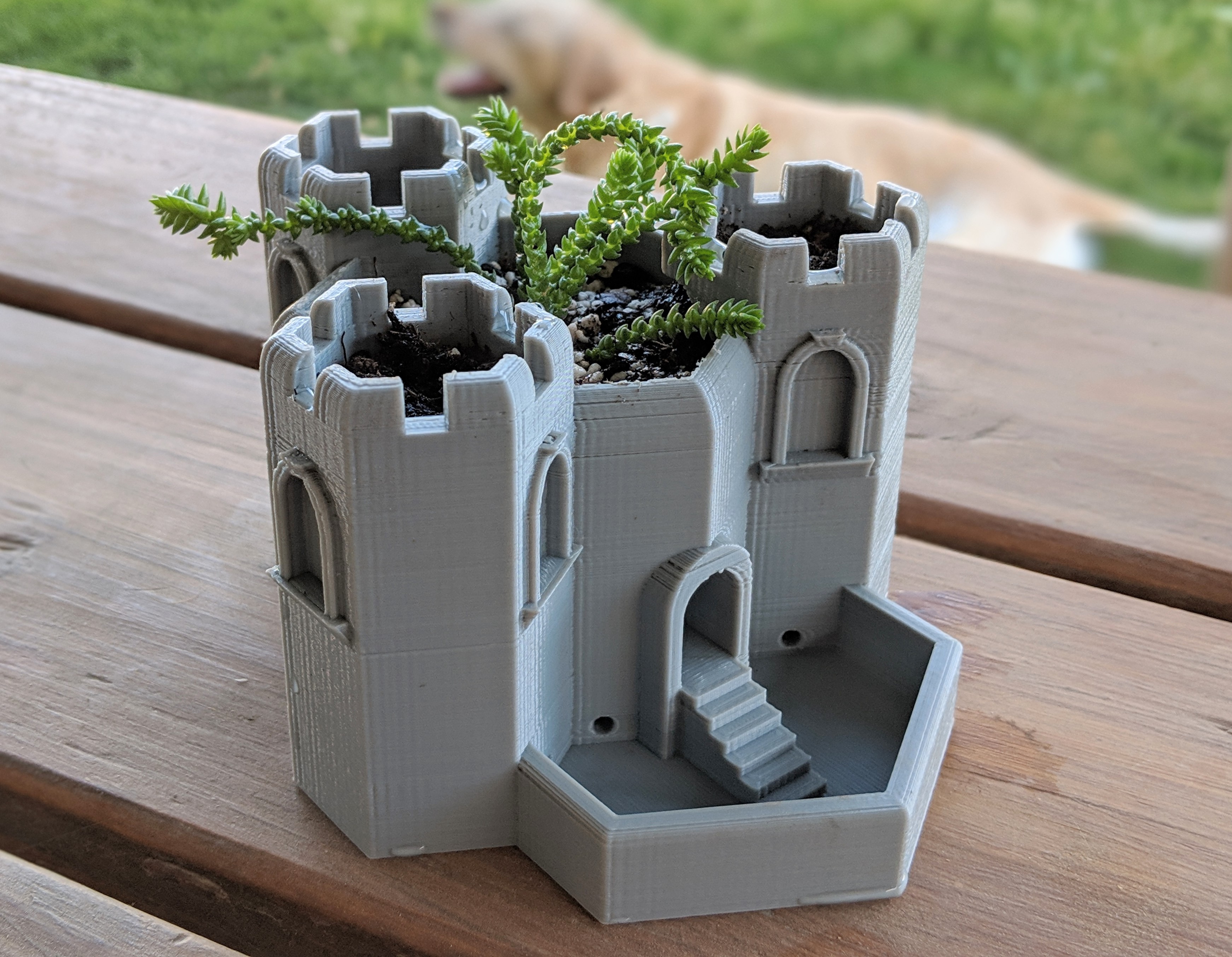 Tri-Tower Castle with Water Tower
