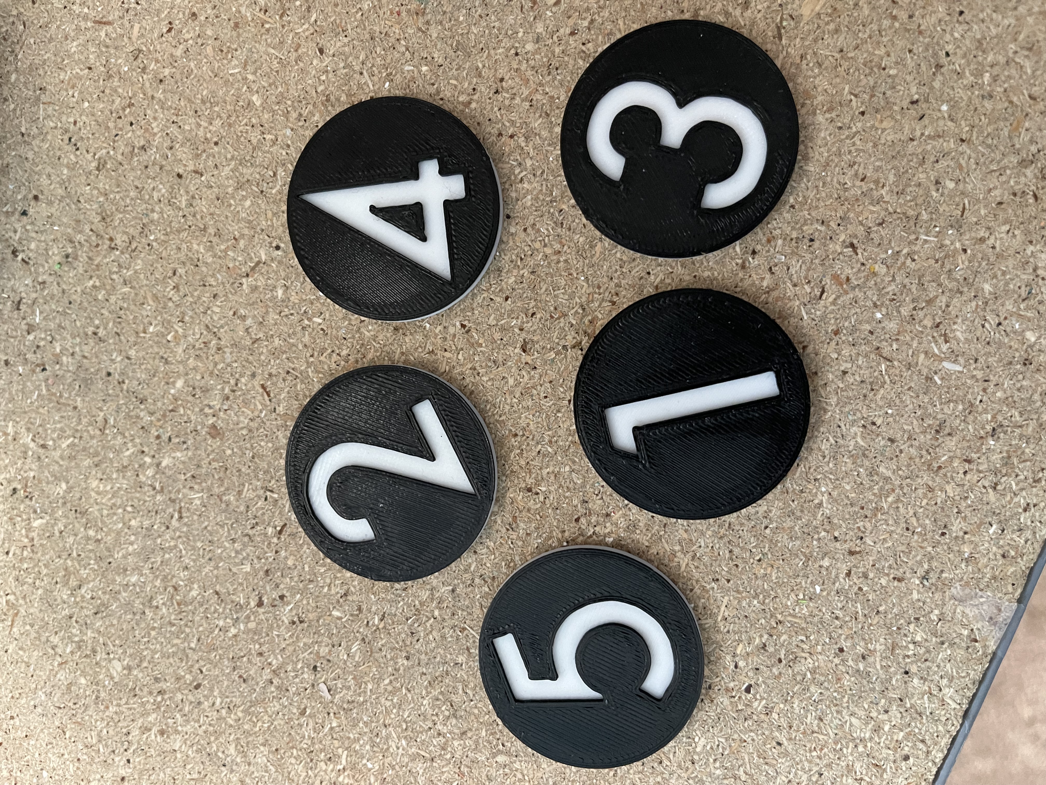 Basic Table Number Tags