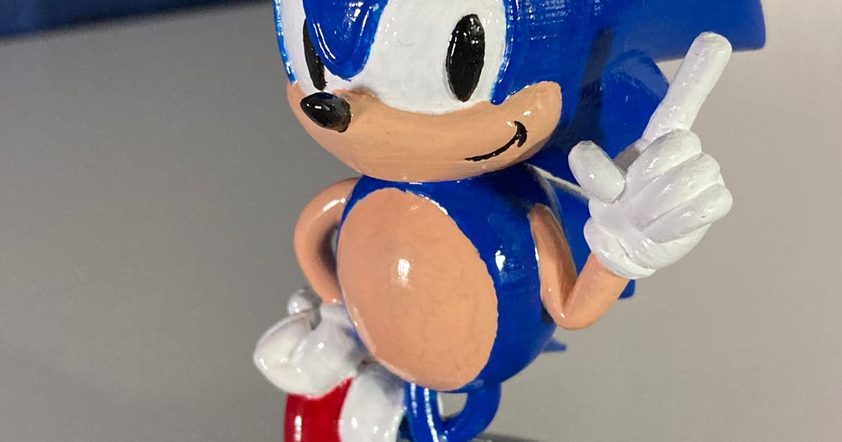 Free STL file Ring - Sonic the Hedgehog 💍・3D printer design to