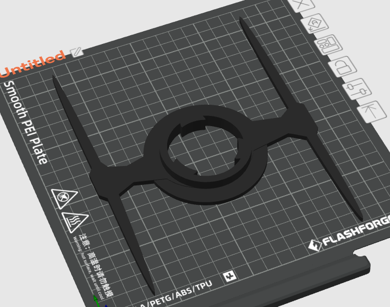 Tie Fighter v2 AD5X spool adapter