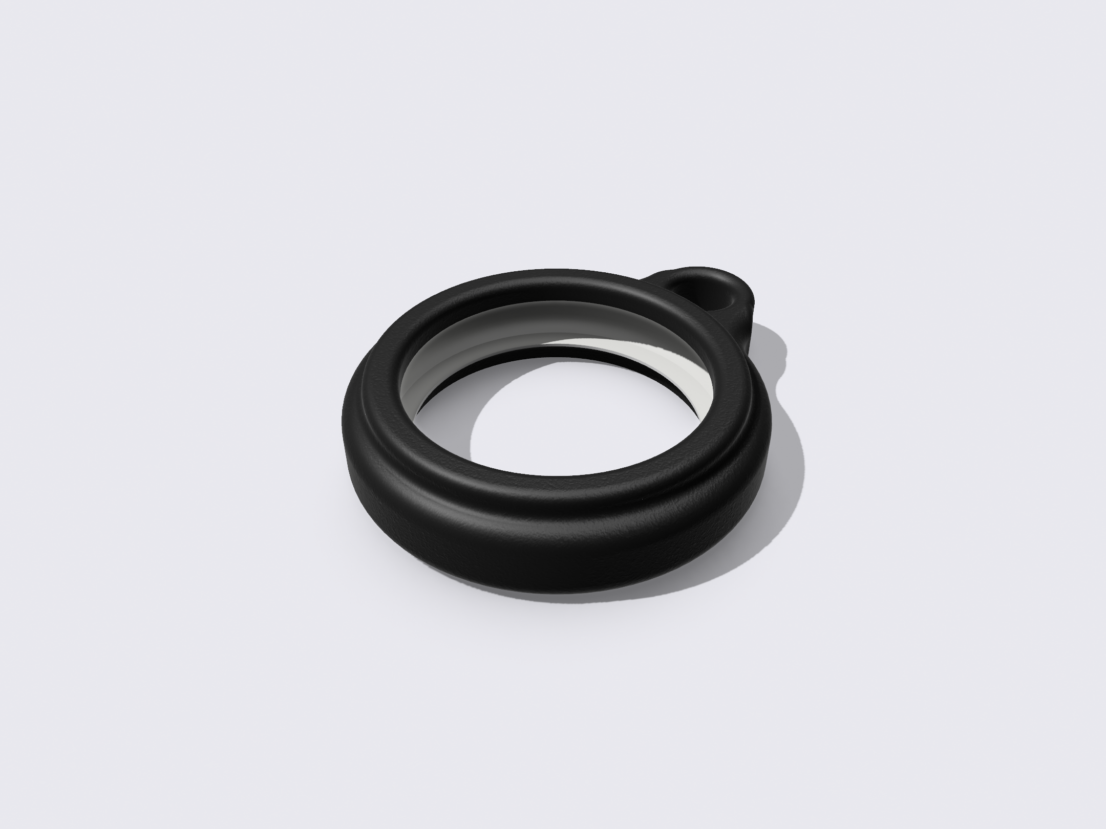Simple But Tough TPU AirTag Keychain