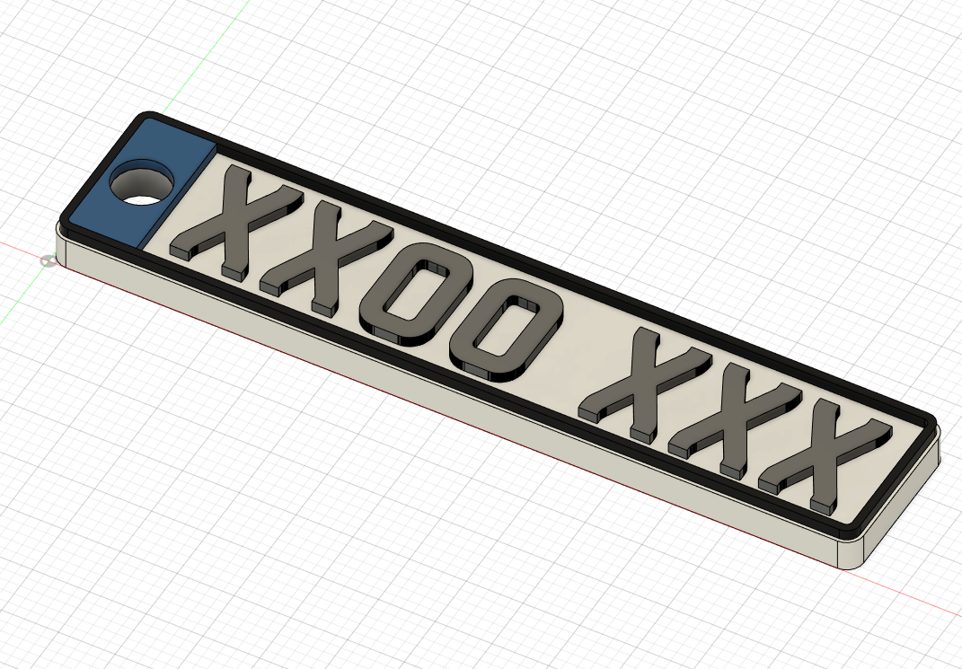 UK Numberplate Key Ring