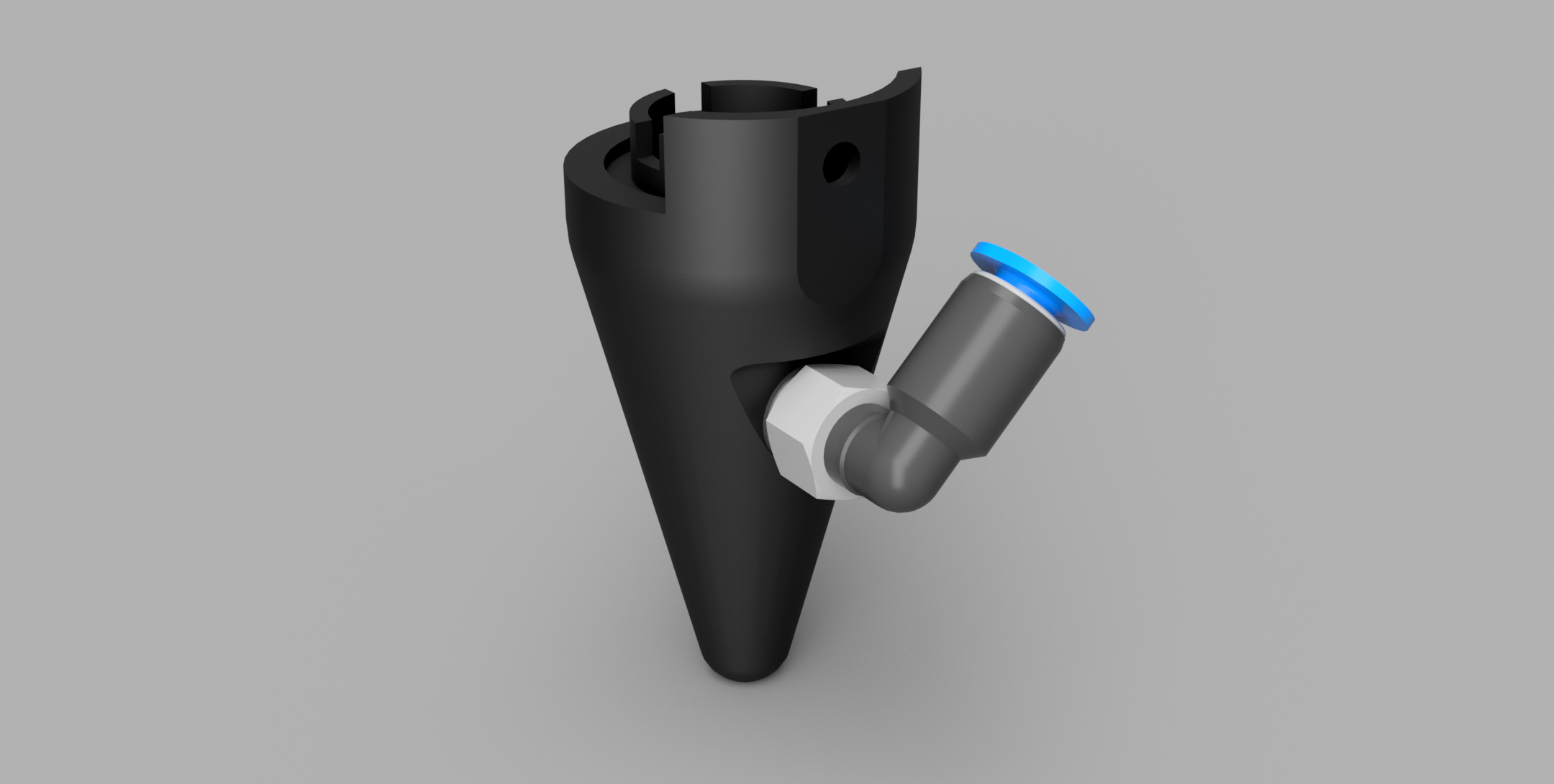 Custom air-assist nozzle for ULS-25A