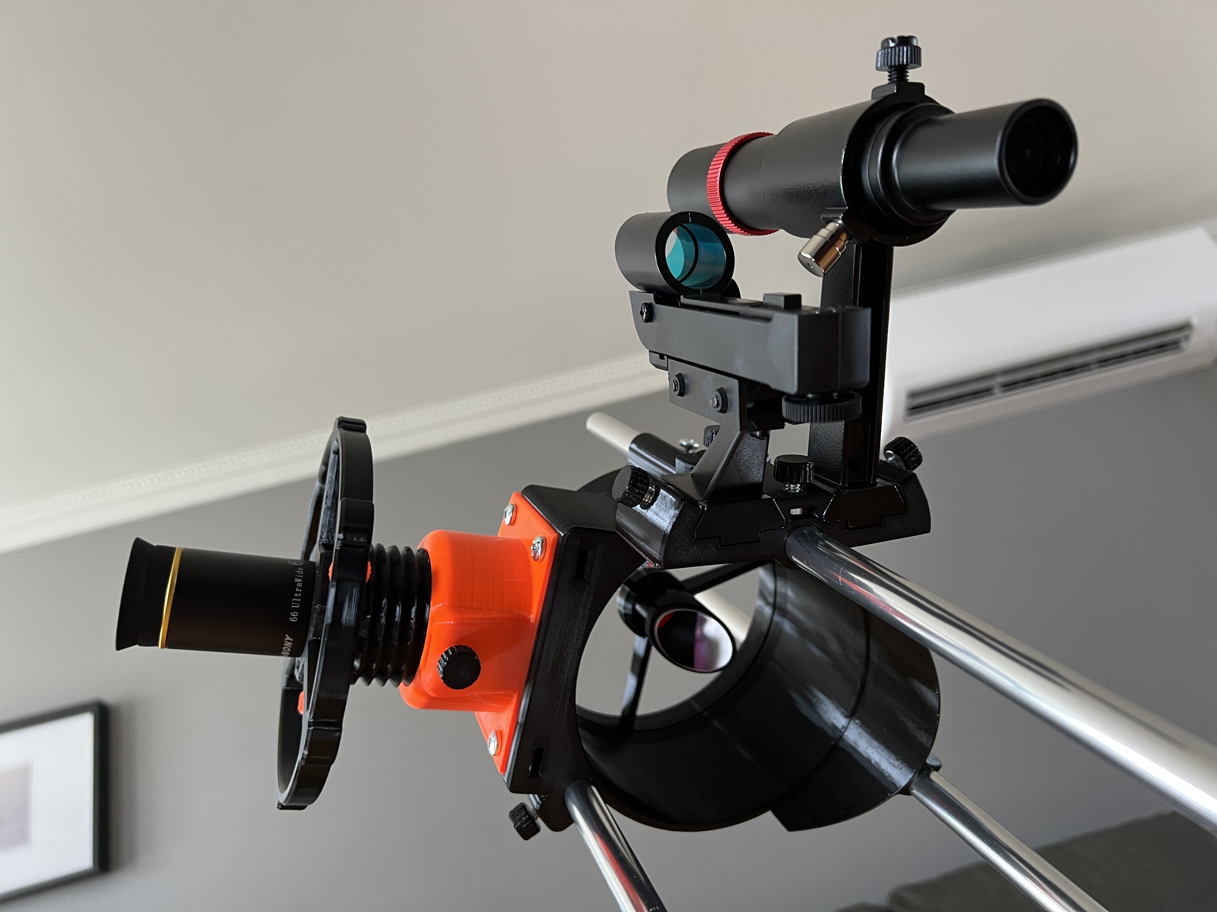 Hadley Telescope Double Dovetail Finderscope Mount 3D model thumbnail