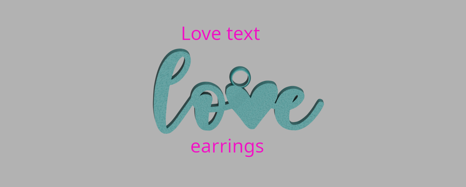 LO❤E earrings