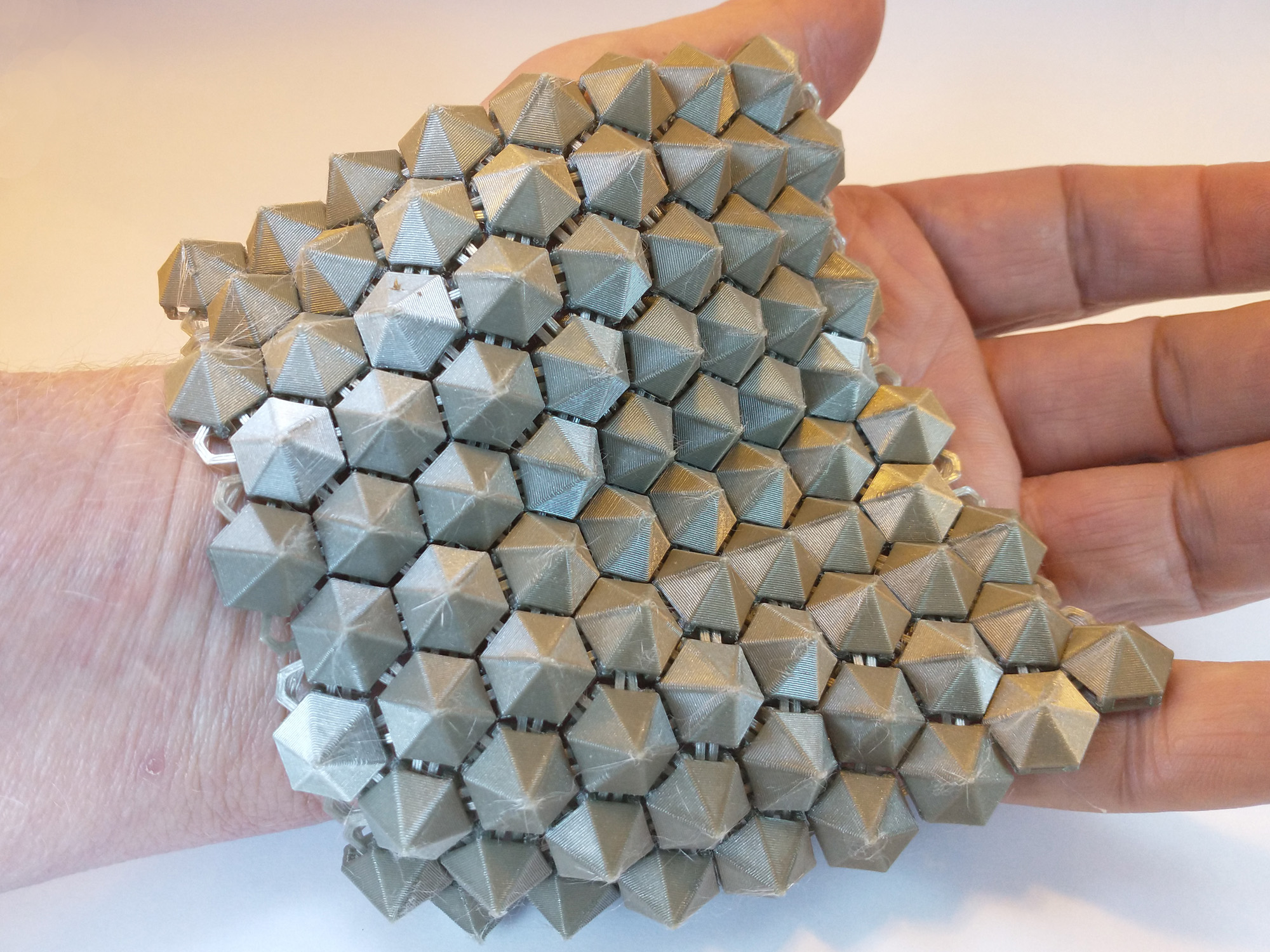 Spiky HexMaille Fabric 3D model thumbnail