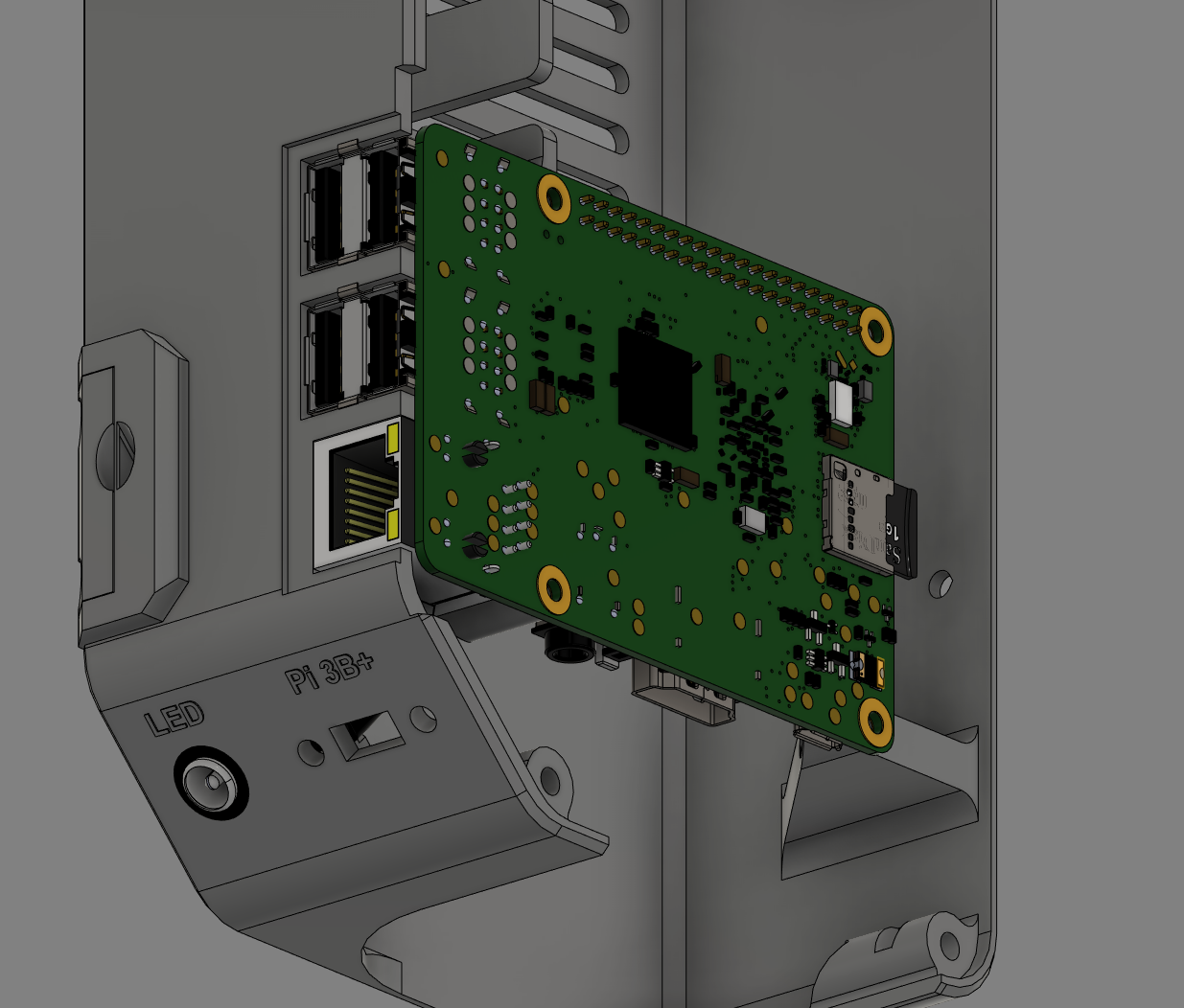 Einsy Rambo And Raspberry Pi 3b Case For Stock Mk3s Frame By Thenixhex311 Download Free Stl 