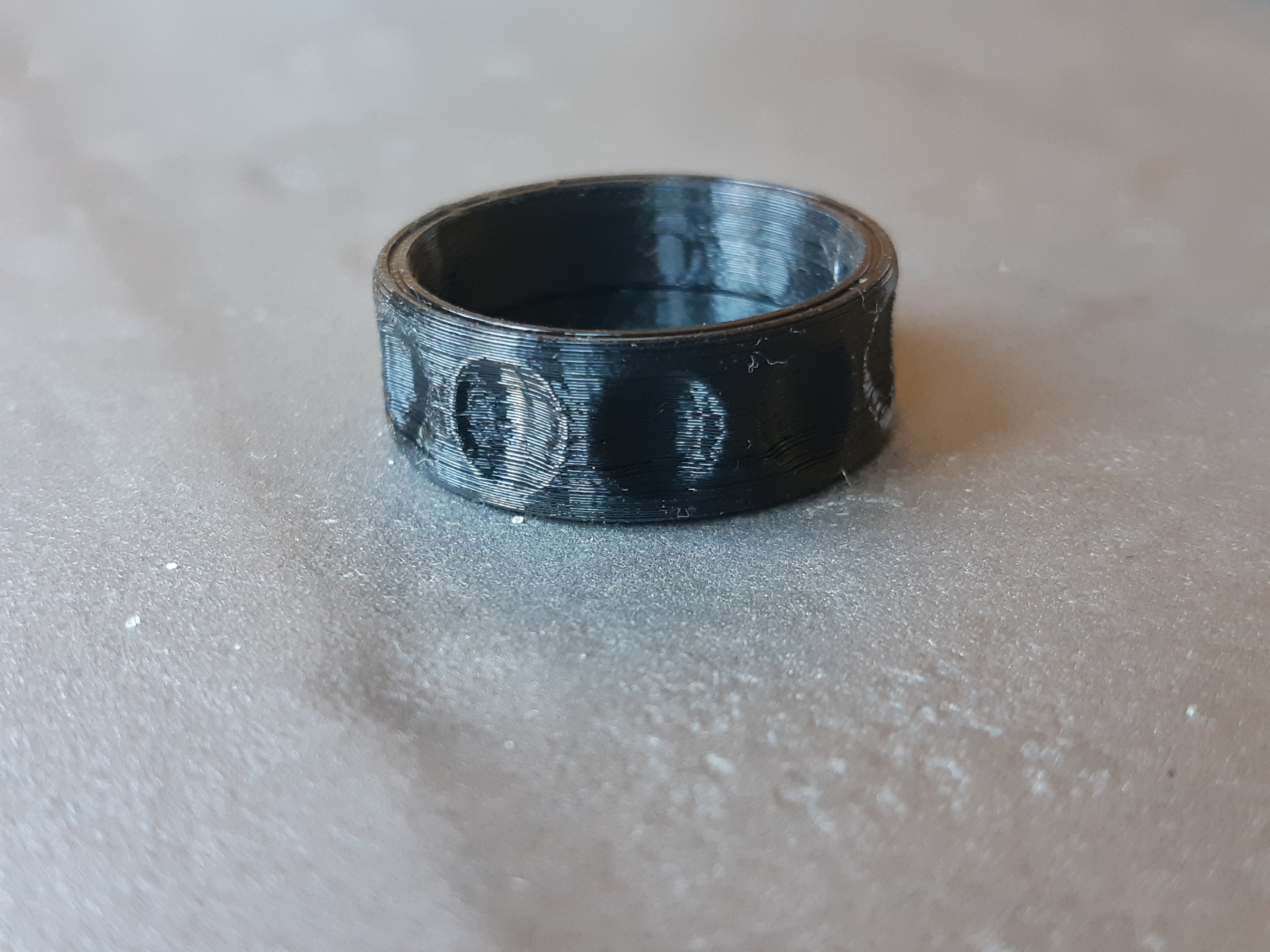Miniatura 2 do modelo 3D Patterned Wedding Rings