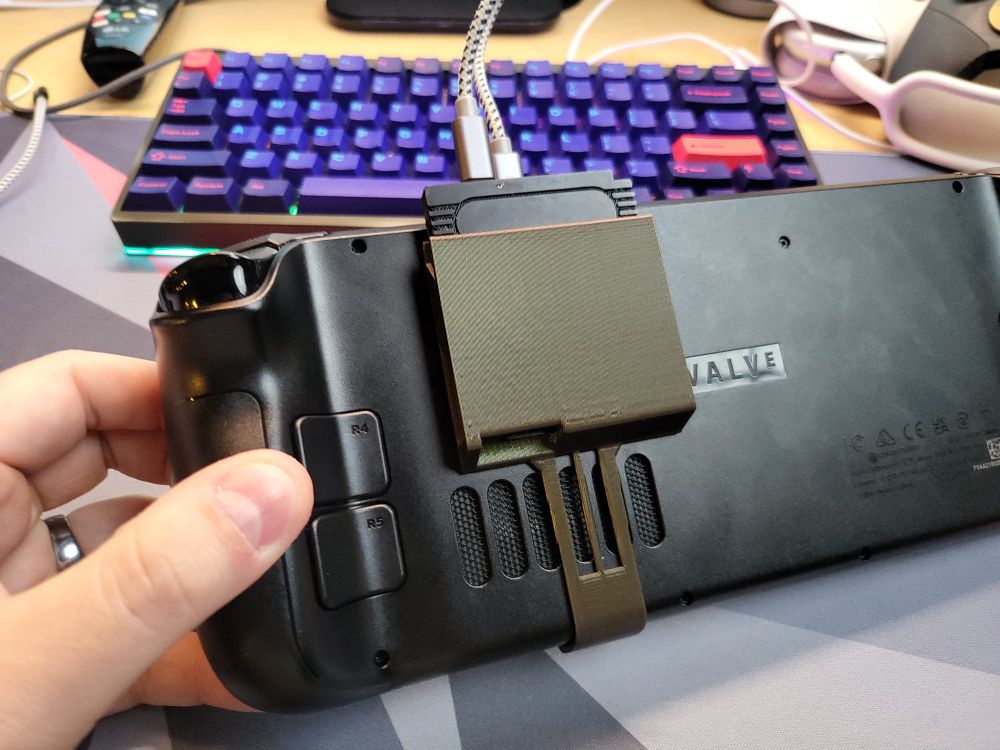 Steam Deck Dirtywave M8 Headless Holder - For Teensy Game Boy Cartridge Case