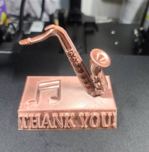 Thank You Saxophone Trophy