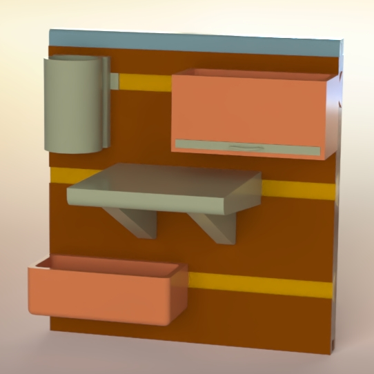 Wall-Mounted Organization Unit