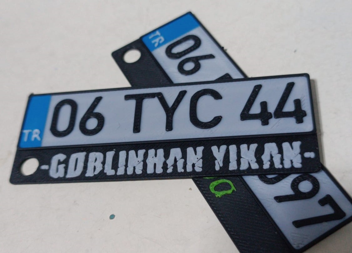 Ayarlanabilir türk plaka - customizable car license plate (TR)