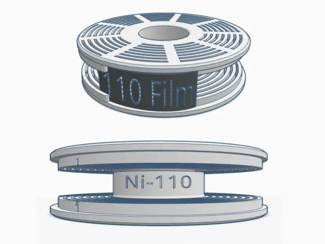 110/16mm Film Development Reel - v1 (Nikor/Stainless-fit)