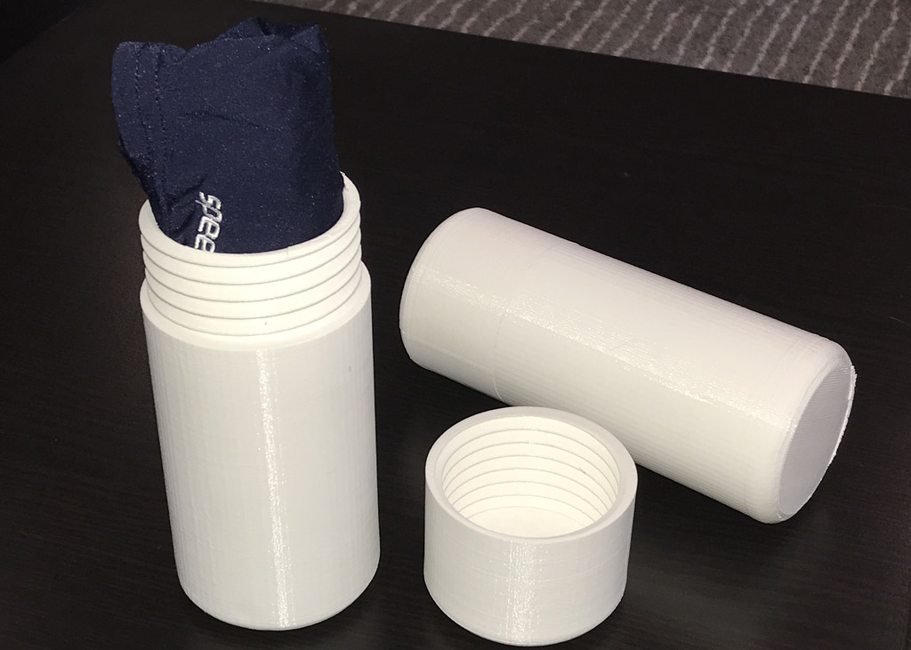 75mm Screwtop Container for Swimwear/Underwear/Gymwear/Anything