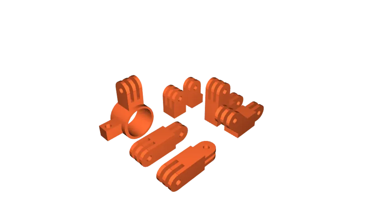 GoPro Mounts by Jack Gaming | Download free STL model | Printables.com