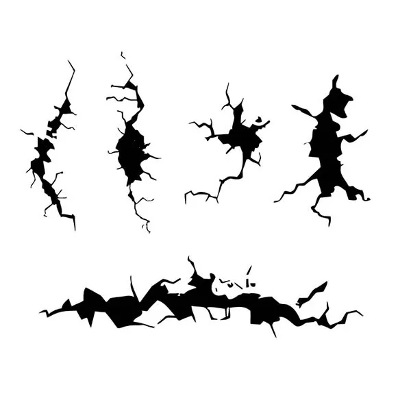 Airbrush stencil ST-TX001-cracked-wall-paint-hobby-stencil by Algernon | Download free STL model | Printables.com