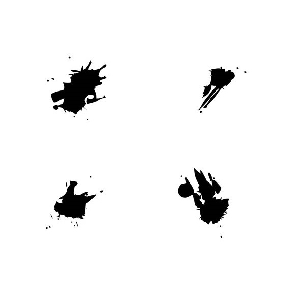 Airbrush stencil STTX004petrolspillspainthobbystencil by Algernon