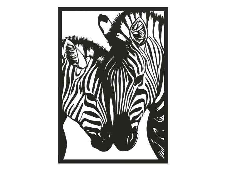 Miniatura 4 do modelo 3D Zebra set