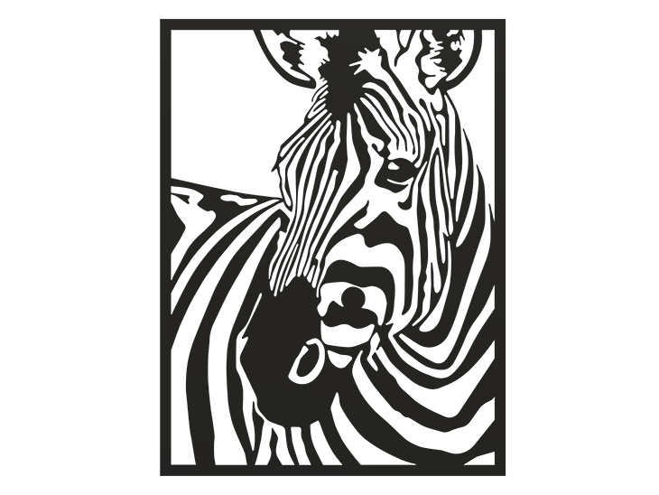 Miniatura 2 do modelo 3D Zebra set